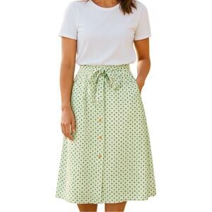 Vintage 70s Tumbleweeds Midi Skirt L Cottagecore Prairie Summer Cowgirl Feminine